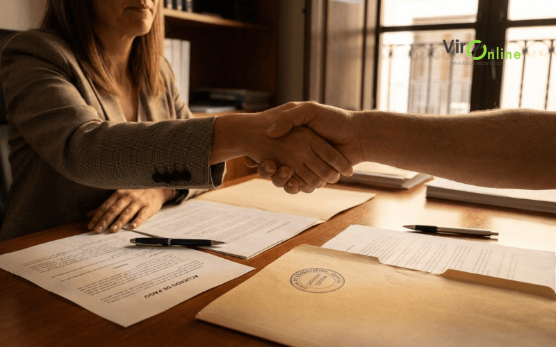 acuerdo de pago negociado entre empresa y cliente moroso